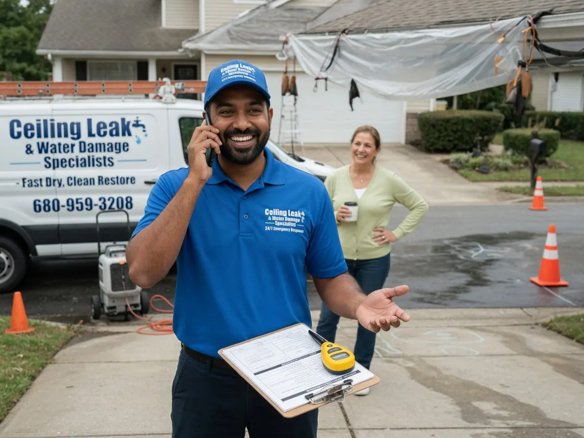 Ceiling Leak Cleanup Apache, OK FAQs